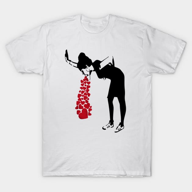 inkstyl Banksy Lovesick Women s T Shirt